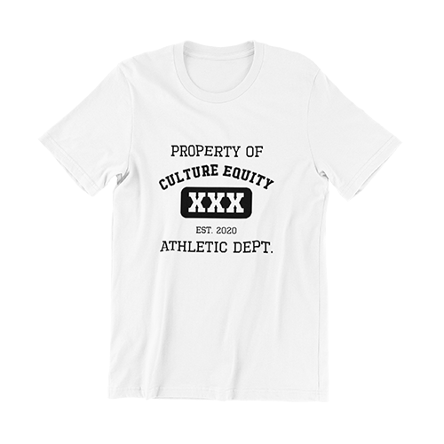 property of culture equity t-shirt
